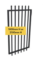 Zeus aluminium gate 1800MM OR 2100MM H x 975MM W